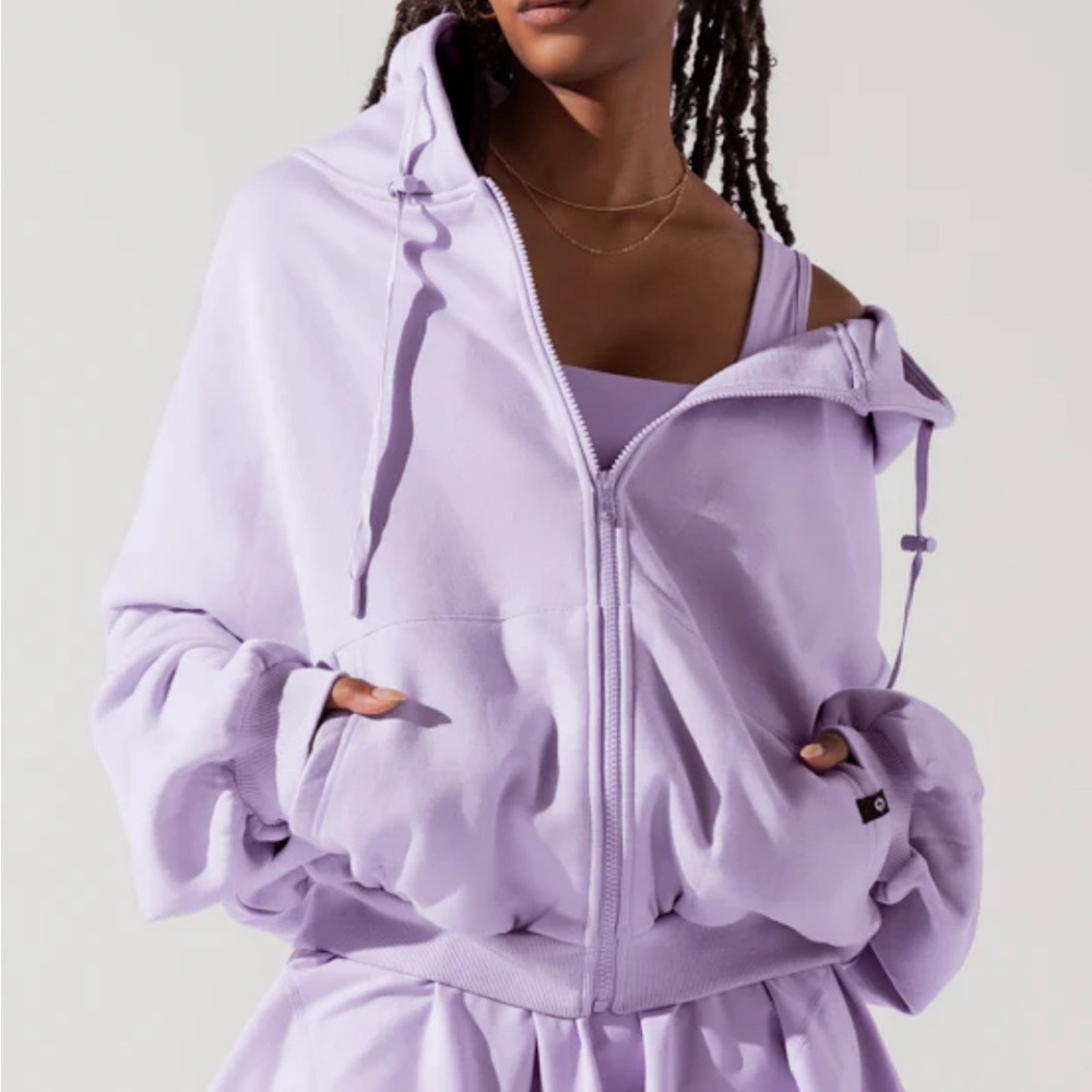 BRAND NEW - Never worn Popflex “Enchanted” Lavender Zip Hoodie